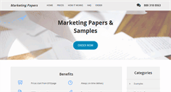 Desktop Screenshot of marketing-papers.com